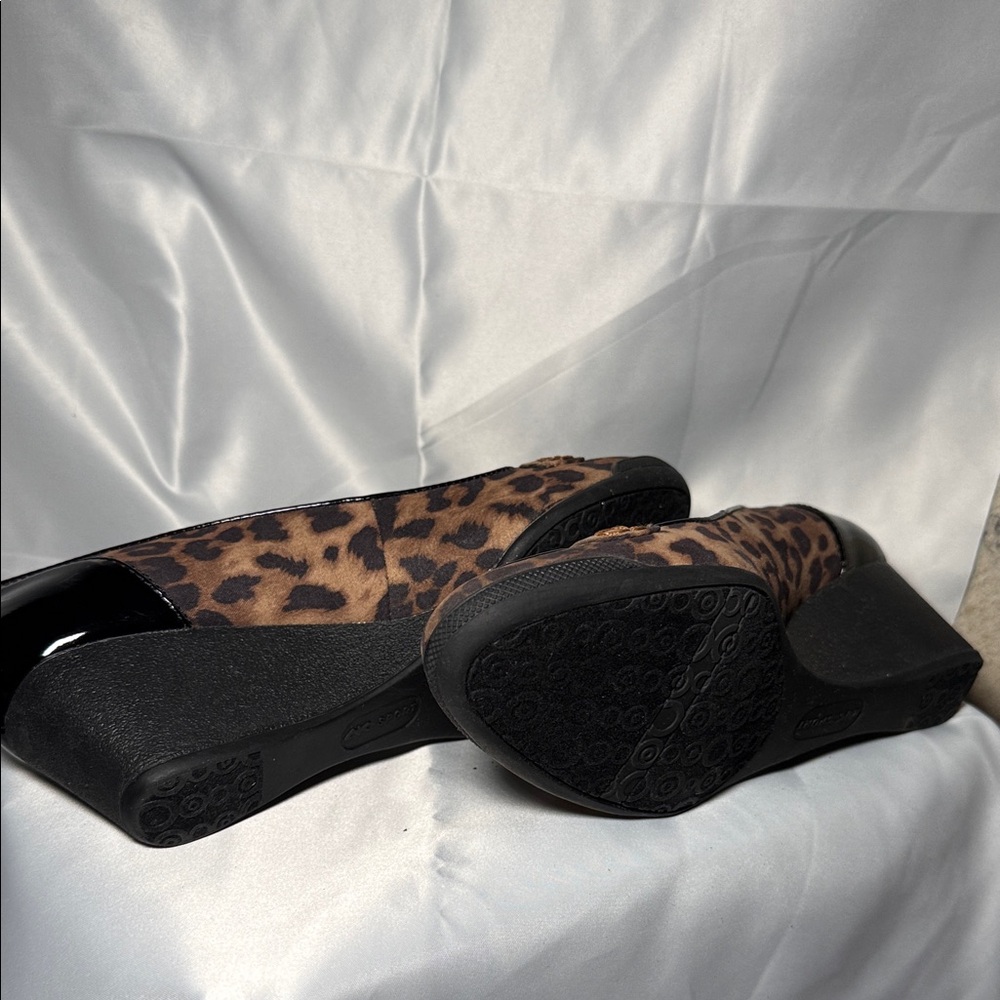Anne Klein Sport Animal Print Loafers with Black Details - Picture 3 of 5